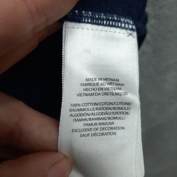 Polo Ralph Lauren Mens Navy blue collared shirt 2XB Casual basic 100% Cotton - Picture 7 of 7